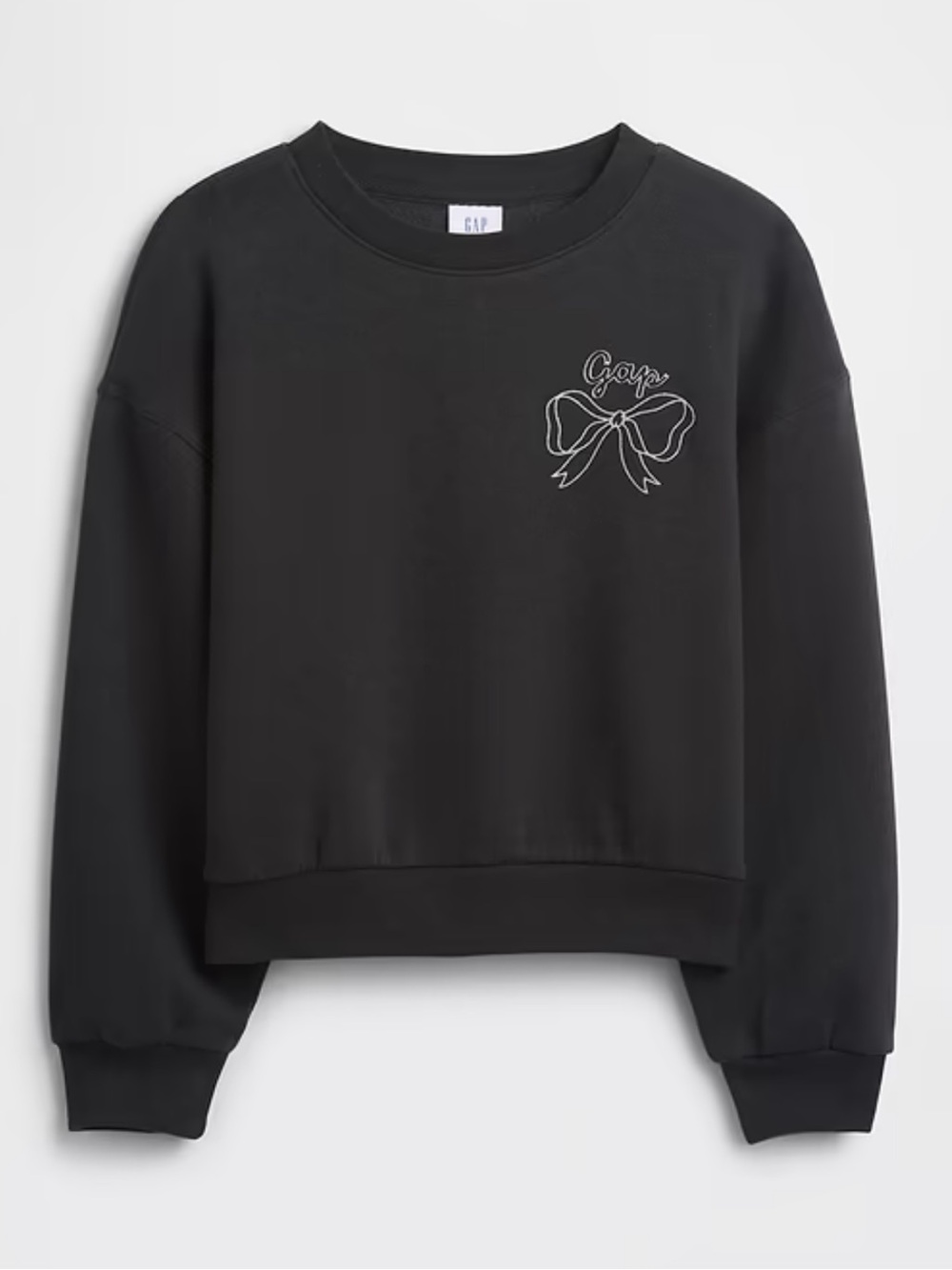Gap Kids Black 'Original Since 1969' Crewneck Sweatshirt with Sparkles